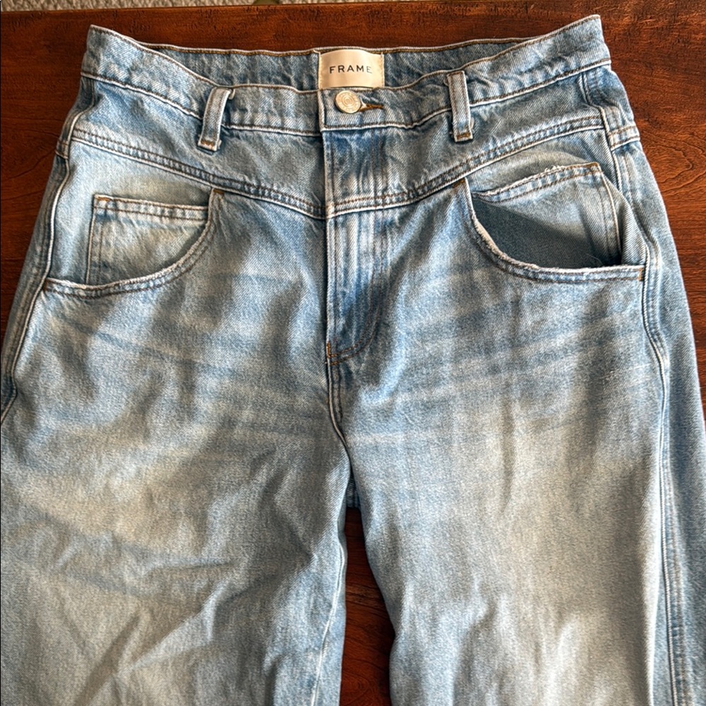 Frame Denim Light Blue Boyfriend Jeans